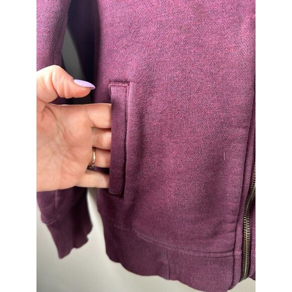 Carhartt Dunlow Full Zip Embroidered purple Fleece Sweatshirt Women's Medium - Picture 6 of 13